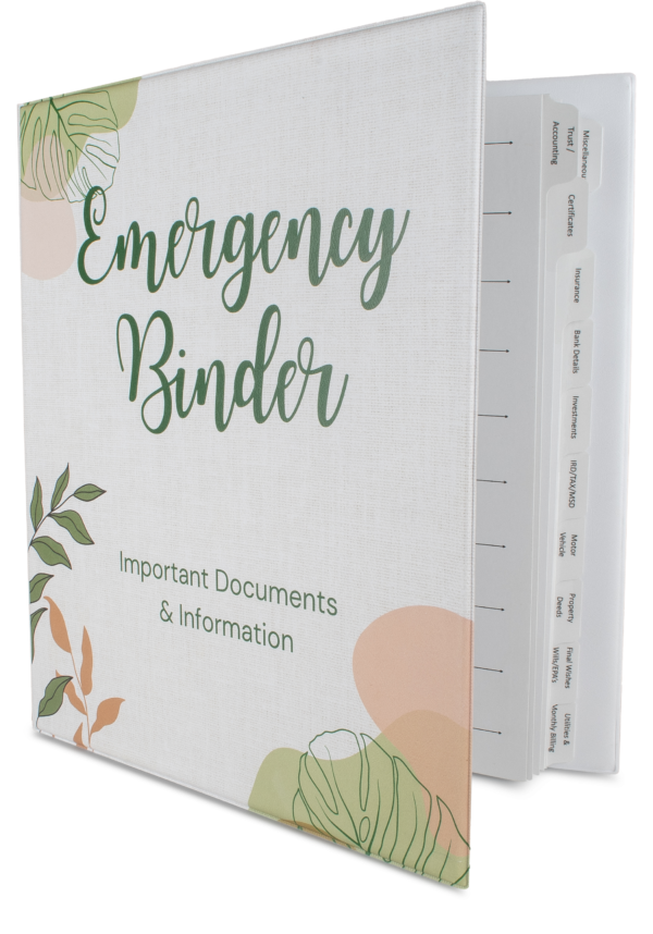 Emergency Binder Why do we need one? Tabbing Services Ltd